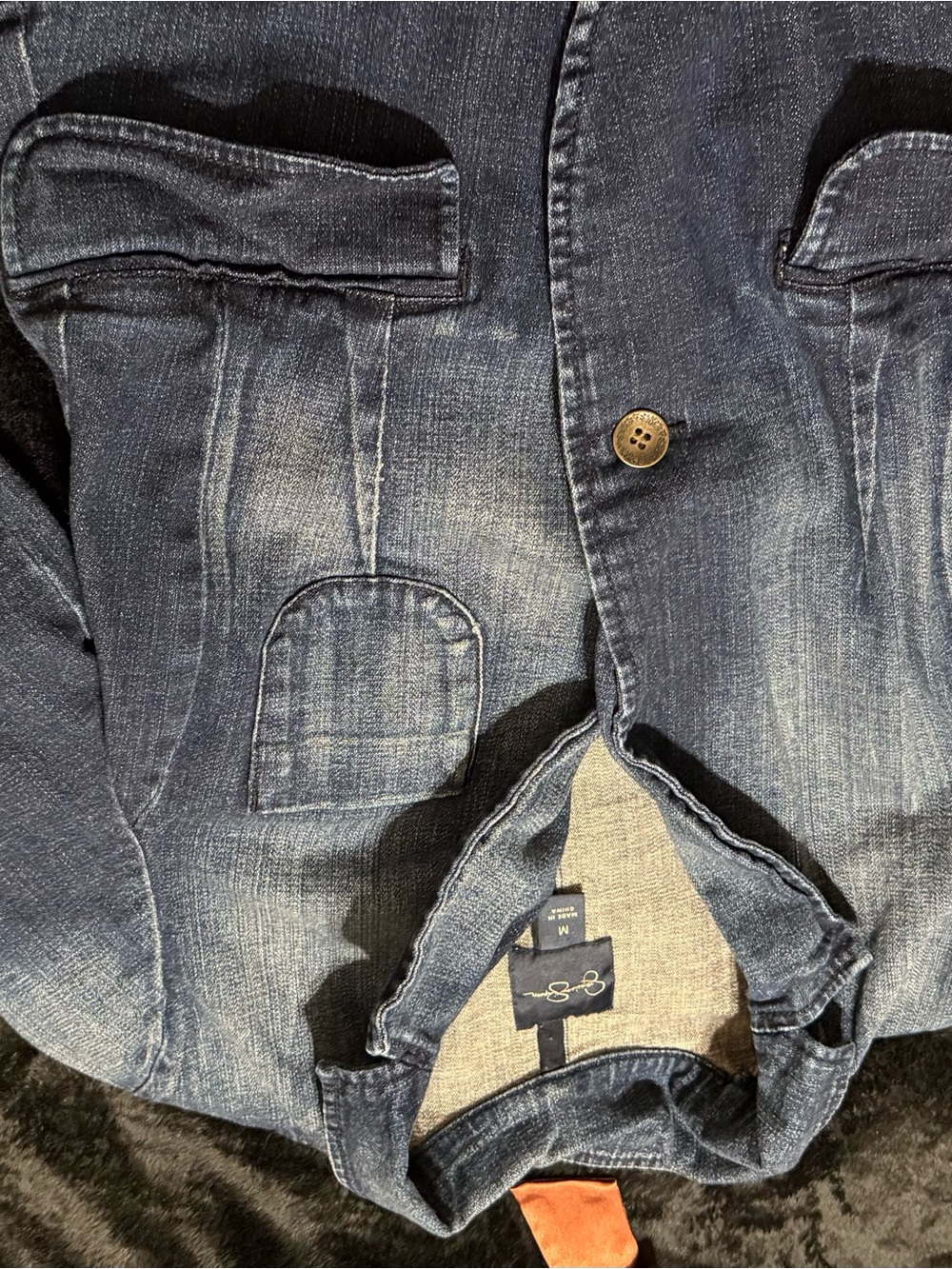Jessica Simpson Blue Denim Shirt Jacket